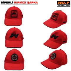 Wily Wear Sandviç Siperli Şapka Kırmızı