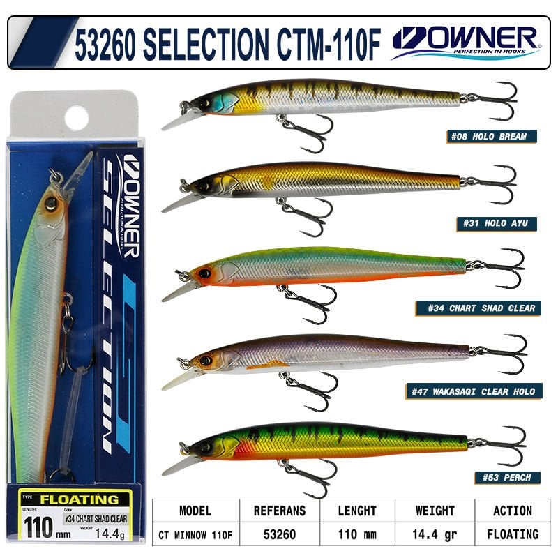 Owner 53260 Ct Minnow 110 Mm 14.4g Maket Balık