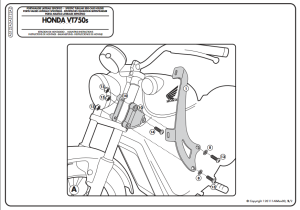 Kappa AS122A2 HONDA VT 750 S (10-15) Ruzgar Sıperlık Bağlantısı