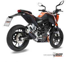 MİVV KTM DUKE 125/200 GP STEEL BLACK FULL SYSTEM EGZOZ