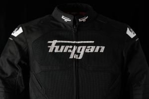 Furygan Atom Vented Evo Yazlık Korumalı Erkek Ceketi Siyah Beyaz