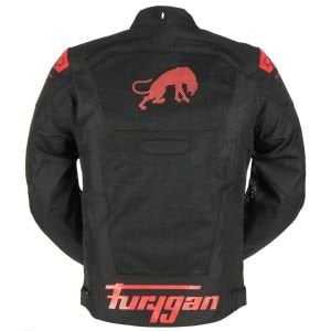 Furygan Atom Vented Evo Erkek Yazlık Ceket Siyah Kırmızı