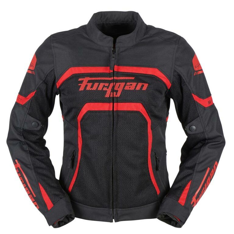 Furygan Mystıc Evo Vented Yazlık Kadın Korumalı Montu Siyah Kırmızı