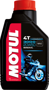 MOTUL 3000 20W50 MINERAL MOTOSİKLET YAĞI (1 LT)