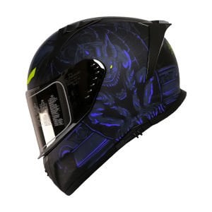 Mts M-801 Snake Full Face Kask Mısıon Blue