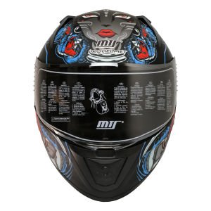 Mts M-801 Snake Full Face Kask Myth Blue XXL