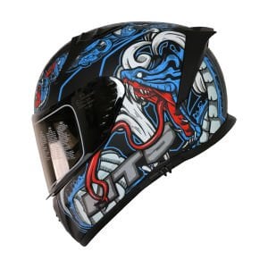 Mts M-801 Snake Full Face Kask Myth Blue XXL