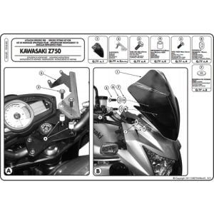 Kappa KA446 Kawasakı Z 750 (2007-2013) Ruzgar Sıperlık