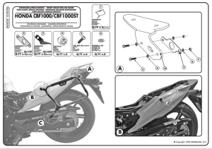 Kappa KLXR208 Honda CBF 1000 ST (10-14) Yan Canta Tasıyıcı