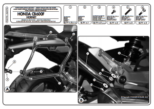 Kappa KLX176 HONDA CB 600 F HORNET HORNET ABS (07-10) Yan Canta Tasıyıcı