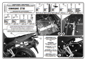 Kappa KZ443 Kawasakı Z 750 (04-06) Arka Canta Tasıyıcı