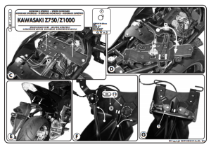 Kappa KZ448 Kawasakı Z 750 Z 1000 (07-13) Arka Canta Tasıyıcı
