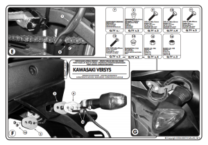 Kappa KL447 Kawasakı VERSYS 650 (06-09) Yan Canta Tasıyıcı