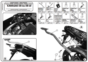 Kappa KZ449 Kawasakı ER6N ER6F 650 (09-11) Arka Canta Tasıyıcı