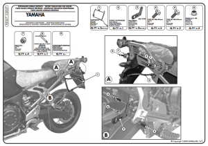 Kappa KLR367 YAMAHA XT 1200Z SUPERTENERE (10-15) Yan Canta Tasıyıcı