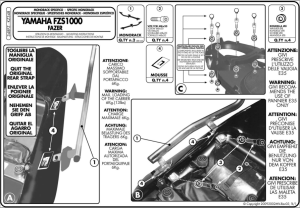 Kappa KZ348 Yamaha FZS 1000 FAZER (01-05) Arka Canta Tasıyıcı