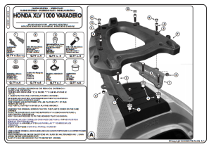 Kappa K222 HONDA XL 1000 VARADERO (07-12) Arka Canta Tasıyıcı