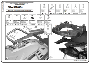 Kappa KR689 BMW R 1200 GS (04-12) Arka Canta Tasıyıcı