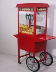 Seyyar Popcorn Mısır Patlatma Makinesi (Model Edremit)