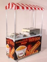 Hotdog Sosisli ve Bardakta Mısır Arabası (Model Kırşehir)
