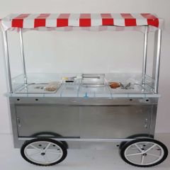 Tekerlekli Çubukta Patates ve Hotdog Tezgahı (Model Çiğli) 60x120