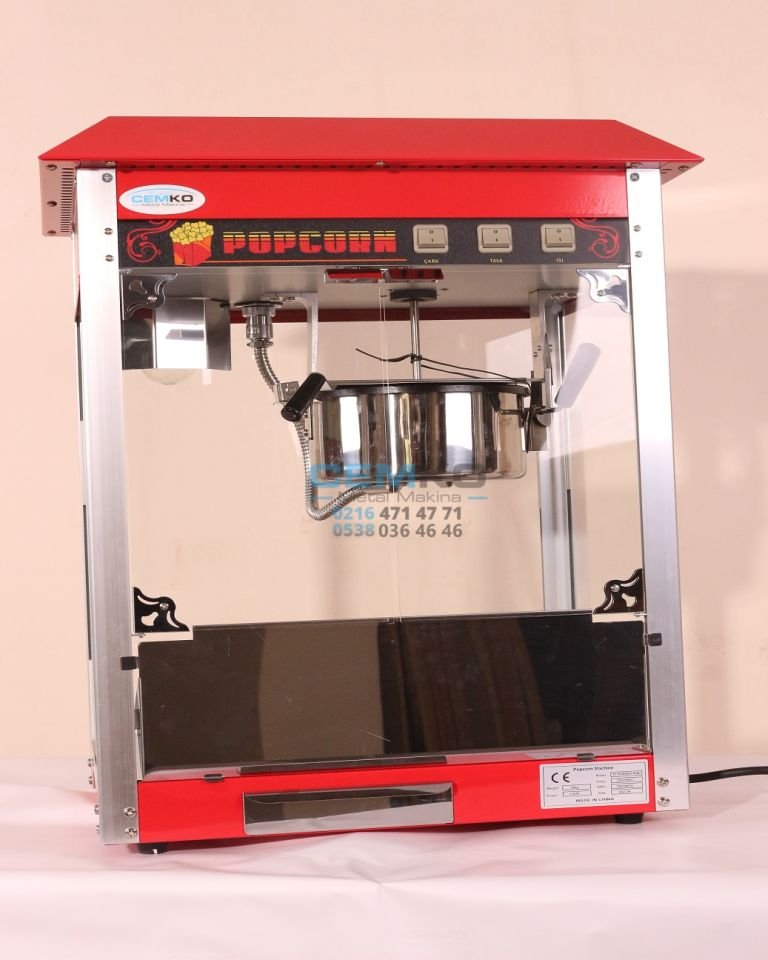 Popcorn Mısır Patlatma Makinesi Sanayi Tipi Profesyonel