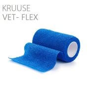 Kruuse Vet-Flex Cohesive Bandaj. 10 cm x 4.5 metre. Mavi