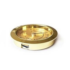 Nem Ölçer Higrometre. Analog. Metal Çerçeve. Sarı. 37 mm
