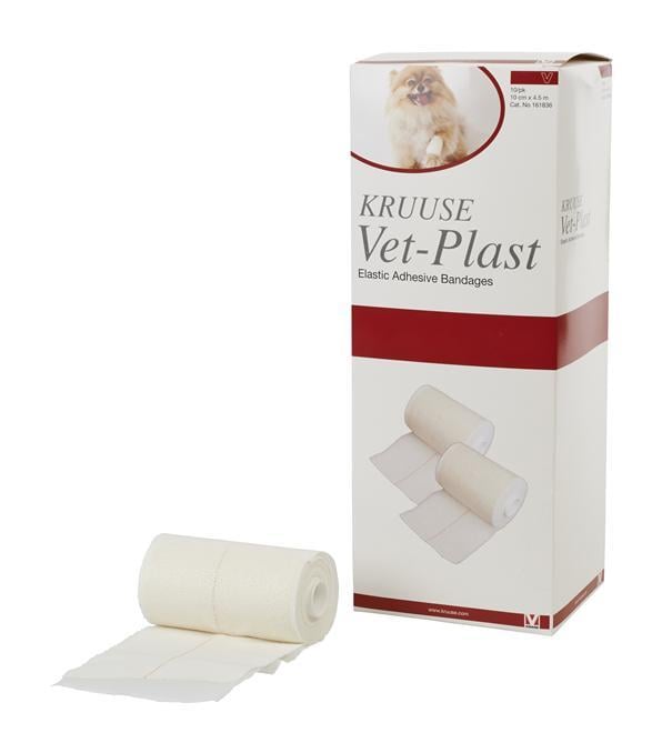 Kruuse Vet-Plast Bandaj. 10 cm x 4.5 mt. ( 10'lu Paket )