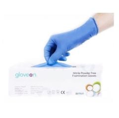 Gloveon Nitril Eldiven. Mavi. Pudrasız. Small. 100/pk