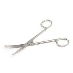 Kruuse-Vet Grazil Diseksiyon Makası. 14 cm / 5.5, Künt / Sivri. Eğri