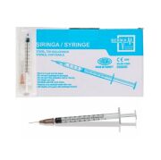 Berika Plastik İnsülin Enjektörü. 1 ml. 26G (100 Adet)