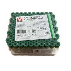 Kruuse Kan Alma Tüpü. 10 ml. Lityum/Heparinli (100 Adet)