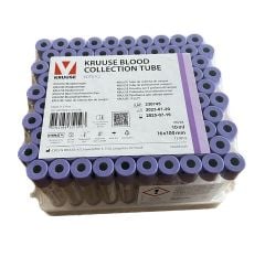 Kruuse Kan Alma Tüpü. 10 ml. Edta K2 (100 Adet)