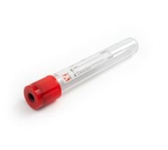 Kruuse Kan Alma Tüpü. 10 ml. Boş. Kırmızı Kapaklı (100 Adet)