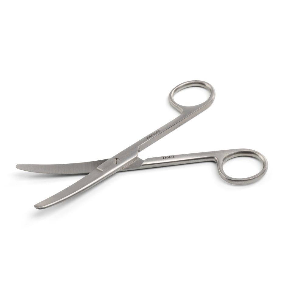 Kruuse-Vet Standart Makas. 14,5 cm / 5.7, Künt / Künt. Eğri