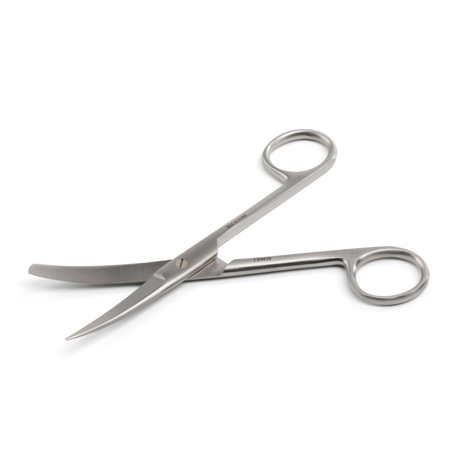 Kruuse-Vet Standart Makas. 14,5 cm / 5.7, Künt / Sivri. Eğri