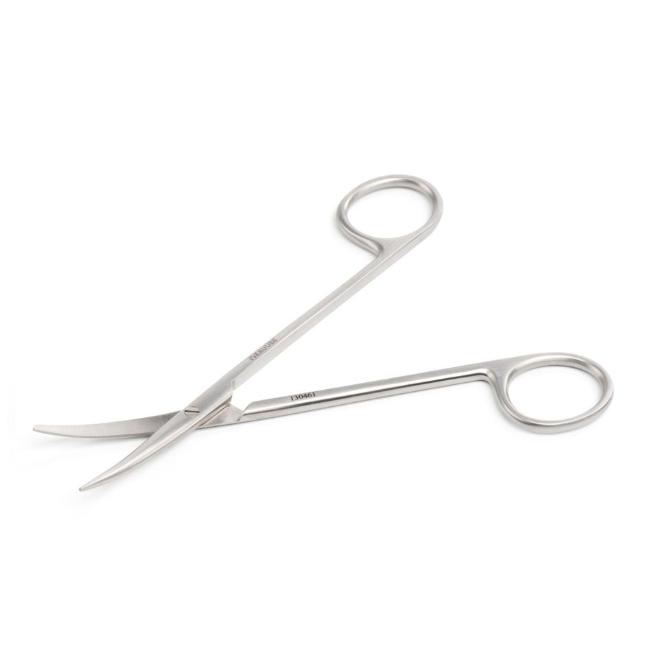 Kruuse-Vet Metzenbaum Makas. 14,5 cm / 5.7, Künt / Sivri. Eğri
