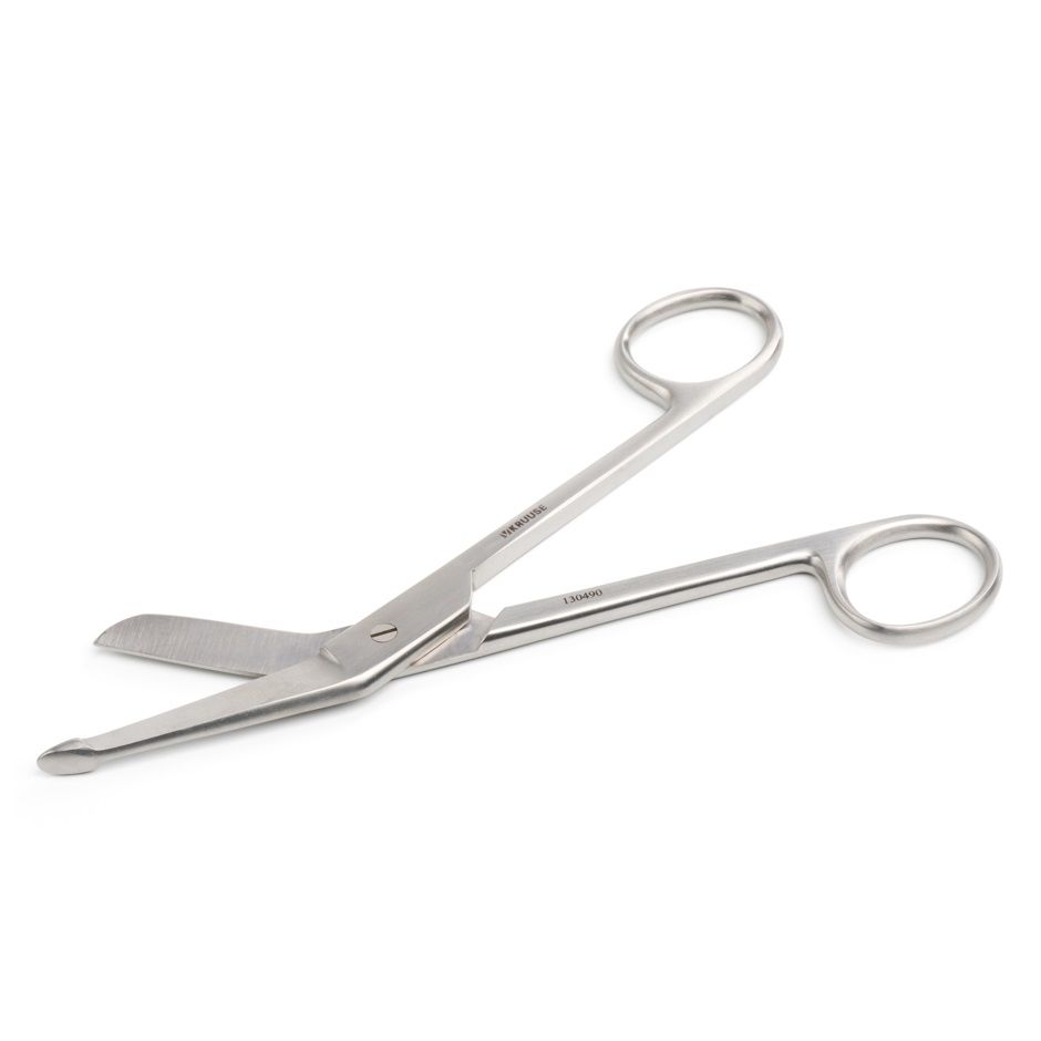 Kruuse-Vet Lister Bandaj Makası. 16 cm / 6.3. Künt / Prob. Düz