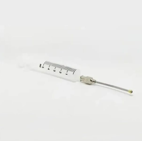 Kuş Besleme Enjektörü. Plastik. 5 ml + 17G Çelik Kanül. Düz