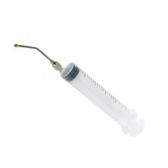 Kuş Besleme Enjektörü. Plastik. 10 ml + 14G Çelik Kanül. Eğri