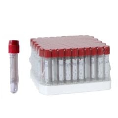 Kan Alma Tüpü. 5 ml. Clot Activator. Kırmızı Kapaklı (100 Adet)
