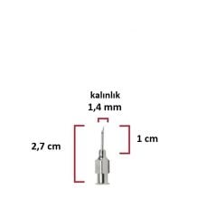 HSW Çelik Enjektör İğnesi (17Gx3/8) 1.4 mm çap, 1 cm uzunluk