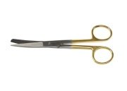 Kruuse Veteriner Makas. 14 cm. K/S. Eğri. Hard Metal. Avrupa Kalite
