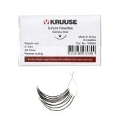Kruuse-Vet Sütür İğnesi. Regular Eye. 3/8. Keskin. 41 mm. 10/pk
