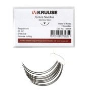 Kruuse-Vet Sütür İğnesi. Regular Eye. 3/8. Keskin. 61 mm. 10/pk