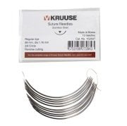 Kruuse-Vet Sütür İğnesi. Regular Eye. 3/8. Keskin. 89 mm x 1.1 mm. 10/pk