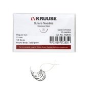 Kruuse-Vet Sütür İğnesi. Regular Eye. 1/2. Yuvarlak. 23 mm. 10/pk