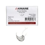 Kruuse-Vet Sütür İğnesi. Regular Eye. 1/2. Yuvarlak. 28 mm. 10/pk
