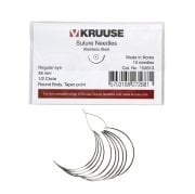 Kruuse-Vet Sütür İğnesi. Regular Eye. 1/2. Yuvarlak. 48 mm. 10/pk